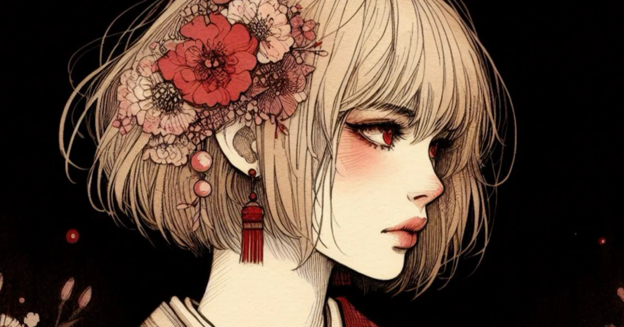 遊びで、女性のアニメ調のイラスト｜廣田憲司