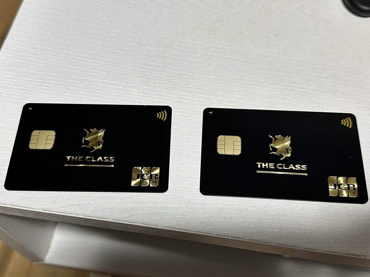 未使用 JCB THE CLASS ザ・クラス ブラックカード ノベルティ JCB THE CLASS METAL CARDが届きました 通常のにプラスチック製