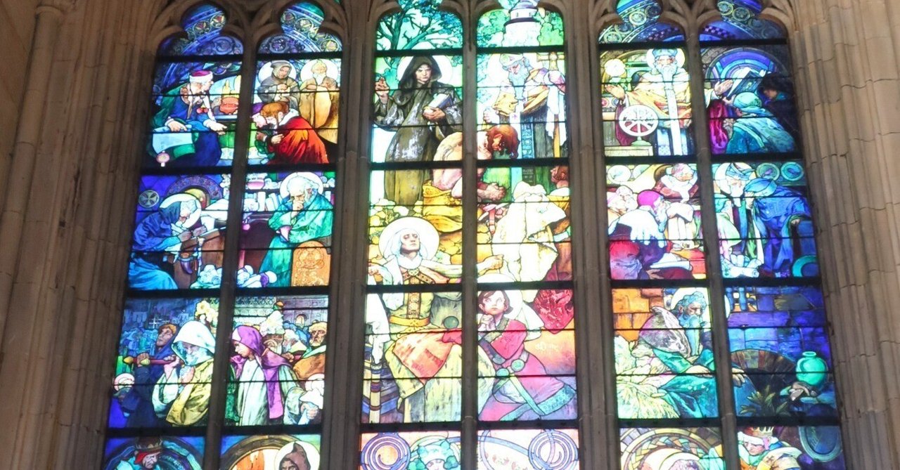 プラハ城・聖ヴィート大聖堂のステンドグラスの光の魔法！｜僧侶上田