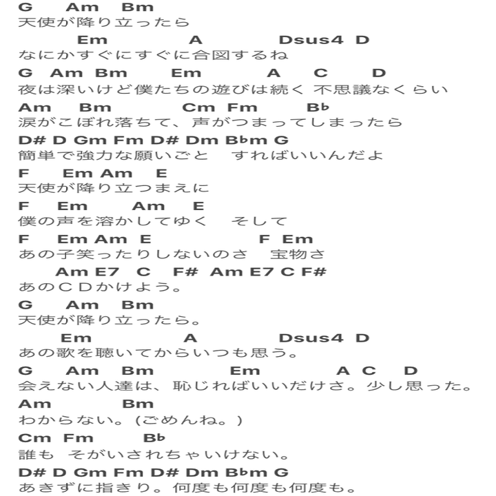 天使が降りたつまえに ひょっとこ Note