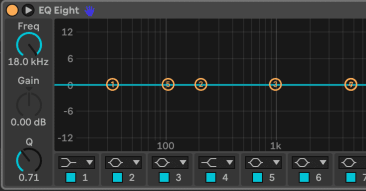 Ableton Live 12のイコライザー「EQ Eight」を使ってみた｜ブルージェダイ