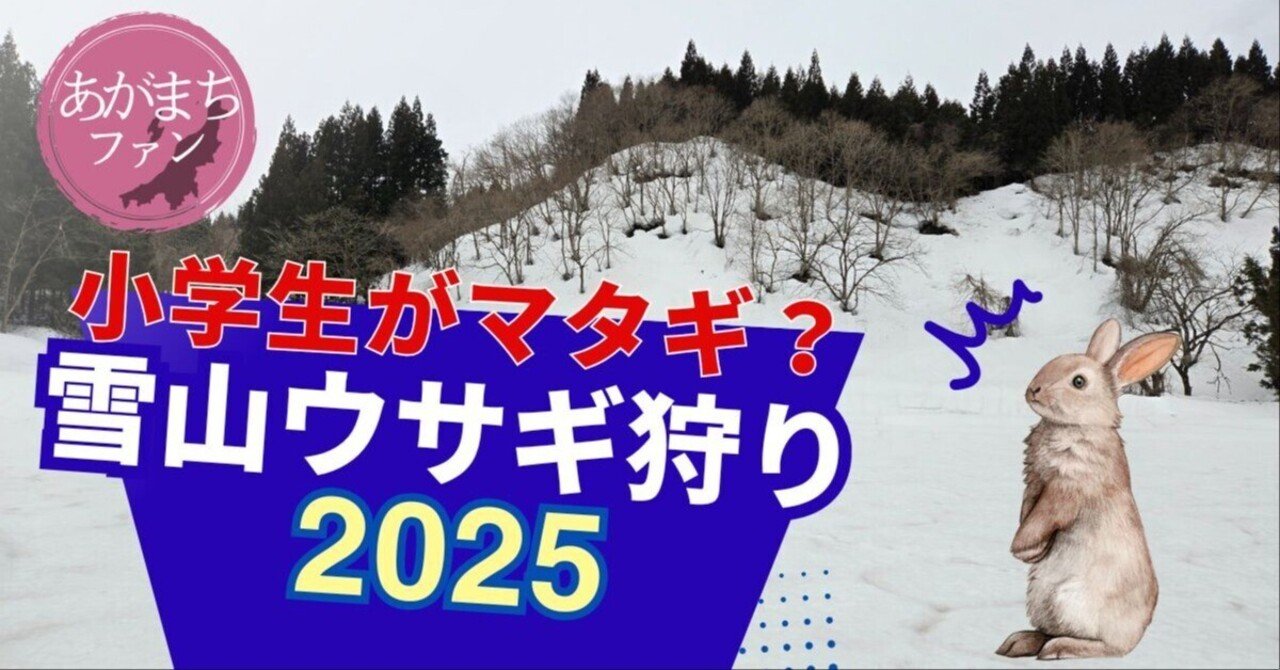 素人投稿秋田の理枝子 小学生マタギに再挑戦！阿賀町冬の雪山ウサギ狩り体験2025｜綺麗道 【生きるを愉しむ新潟クリエイター】