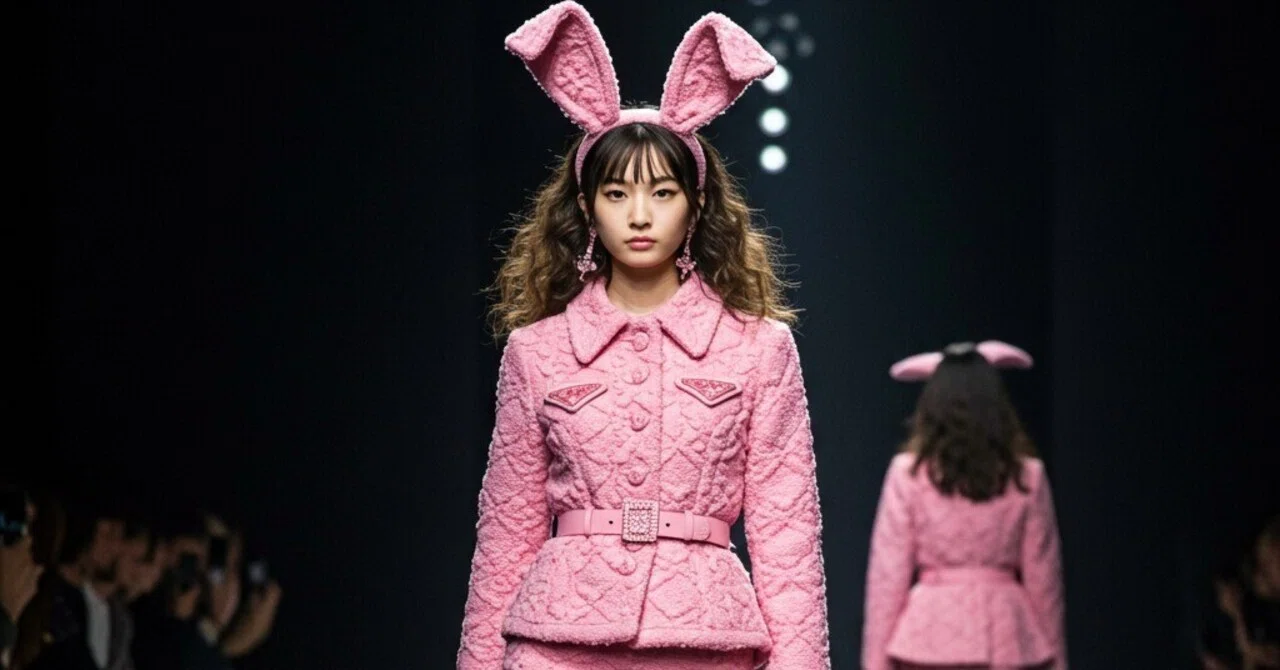 [ImageFX] High-brand designs at will, a fashion show at home｜saku_chan