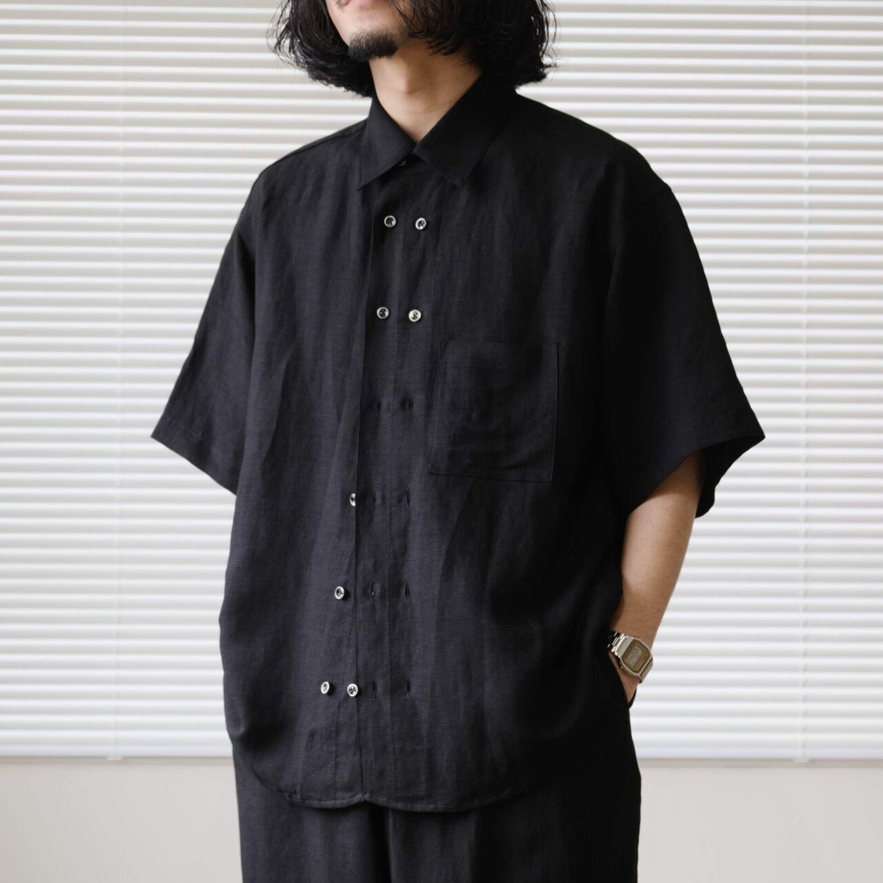 Gorsch ゴーシュスラックス メンズ Gorsch(ゴーシュ）/ Rough Woven Twill Two In-tack Wide