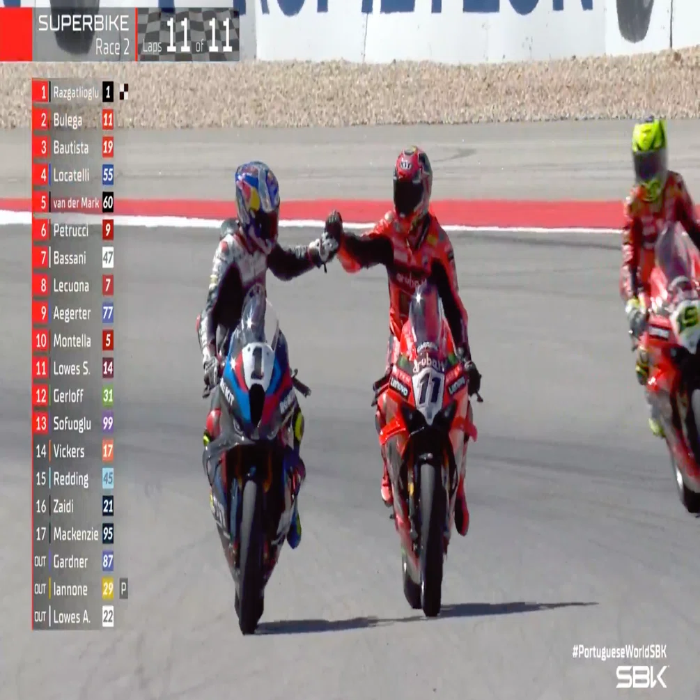 WSBK 2025 Rd2 ポルティマオ｜2輪ロードレースチラシの裏