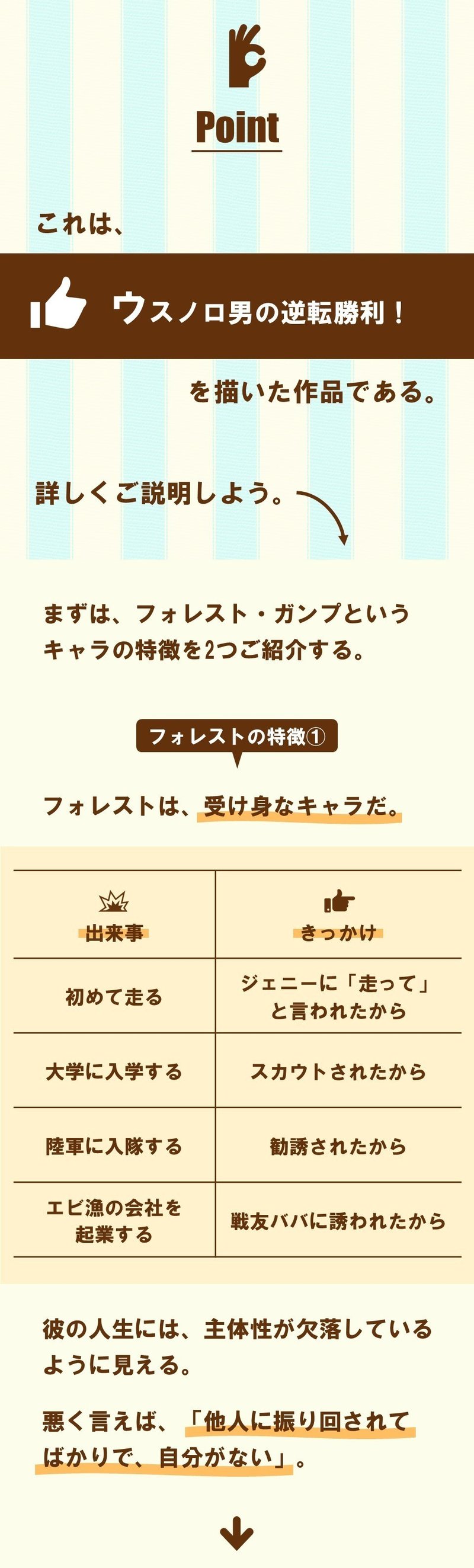 禿頭を恥じるな 活かすのだ フォレスト ガンプ 一期一会 3 100 ツールズ 創作の技術 Note