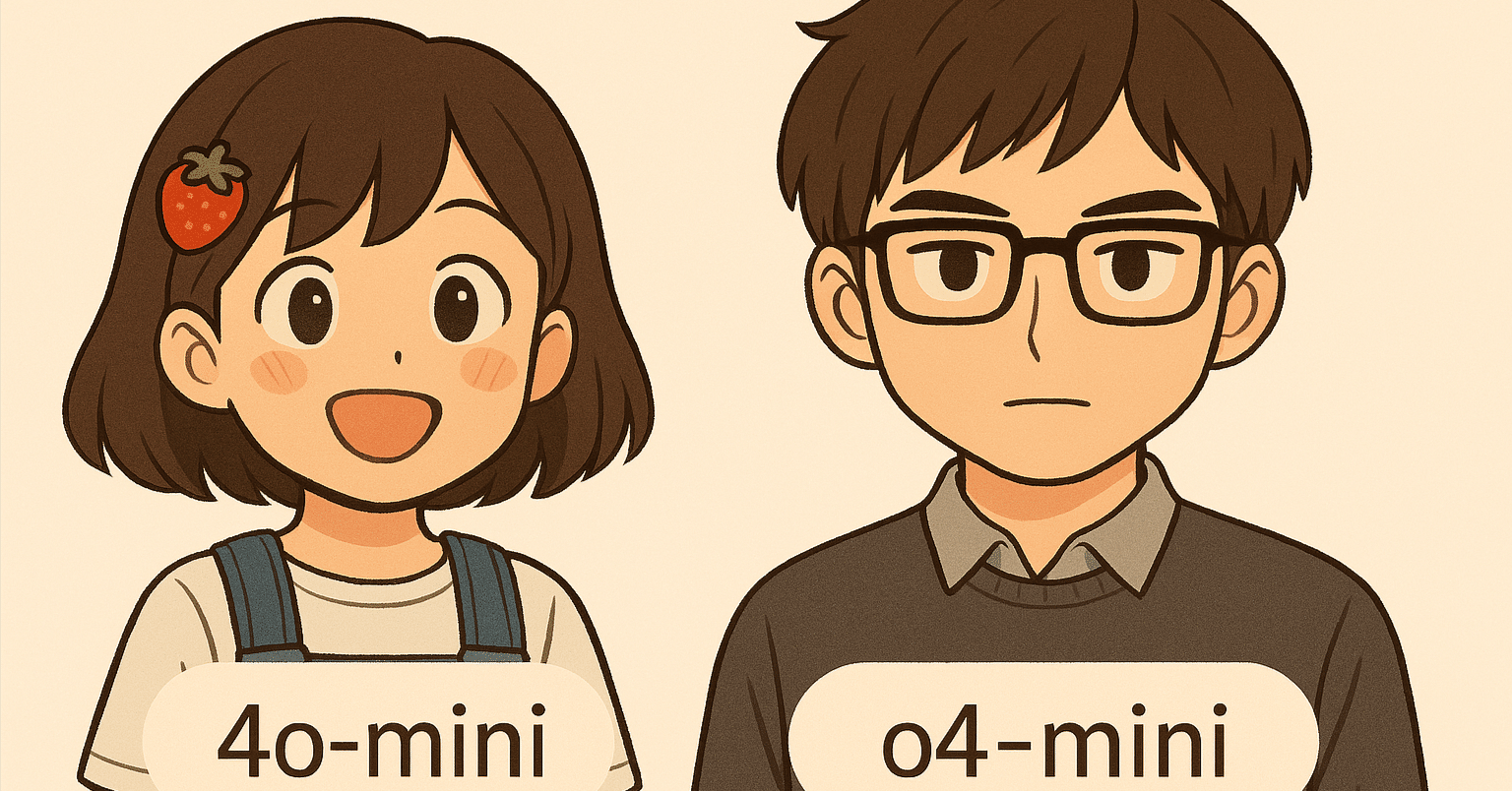 サムが言った“o4-mini”って何者？ポンコツじゃない方のミニ考察｜Zun-Beho