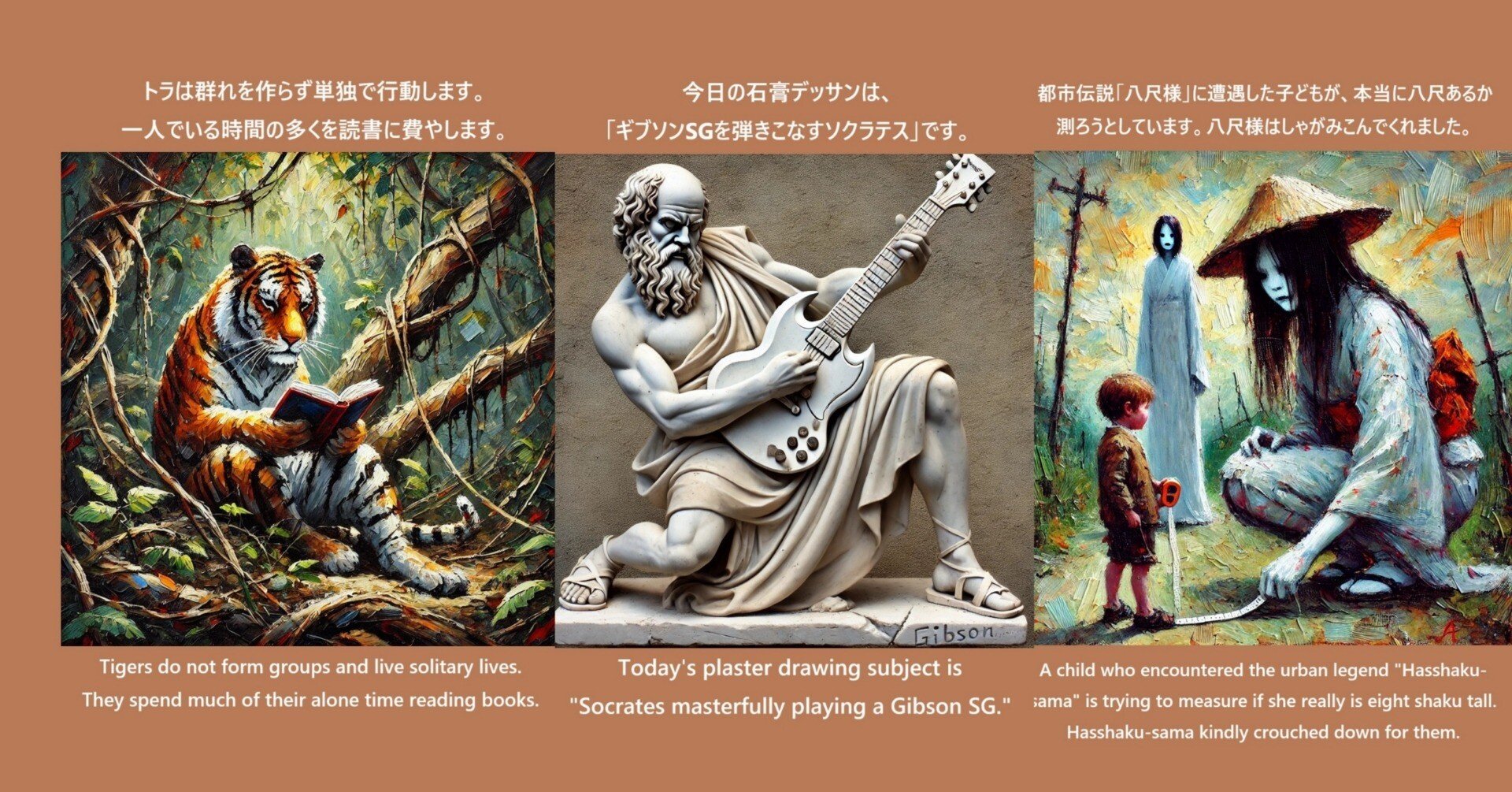 英語教材風AIイラスト画像ネタまとめ19｜泥辺五郎