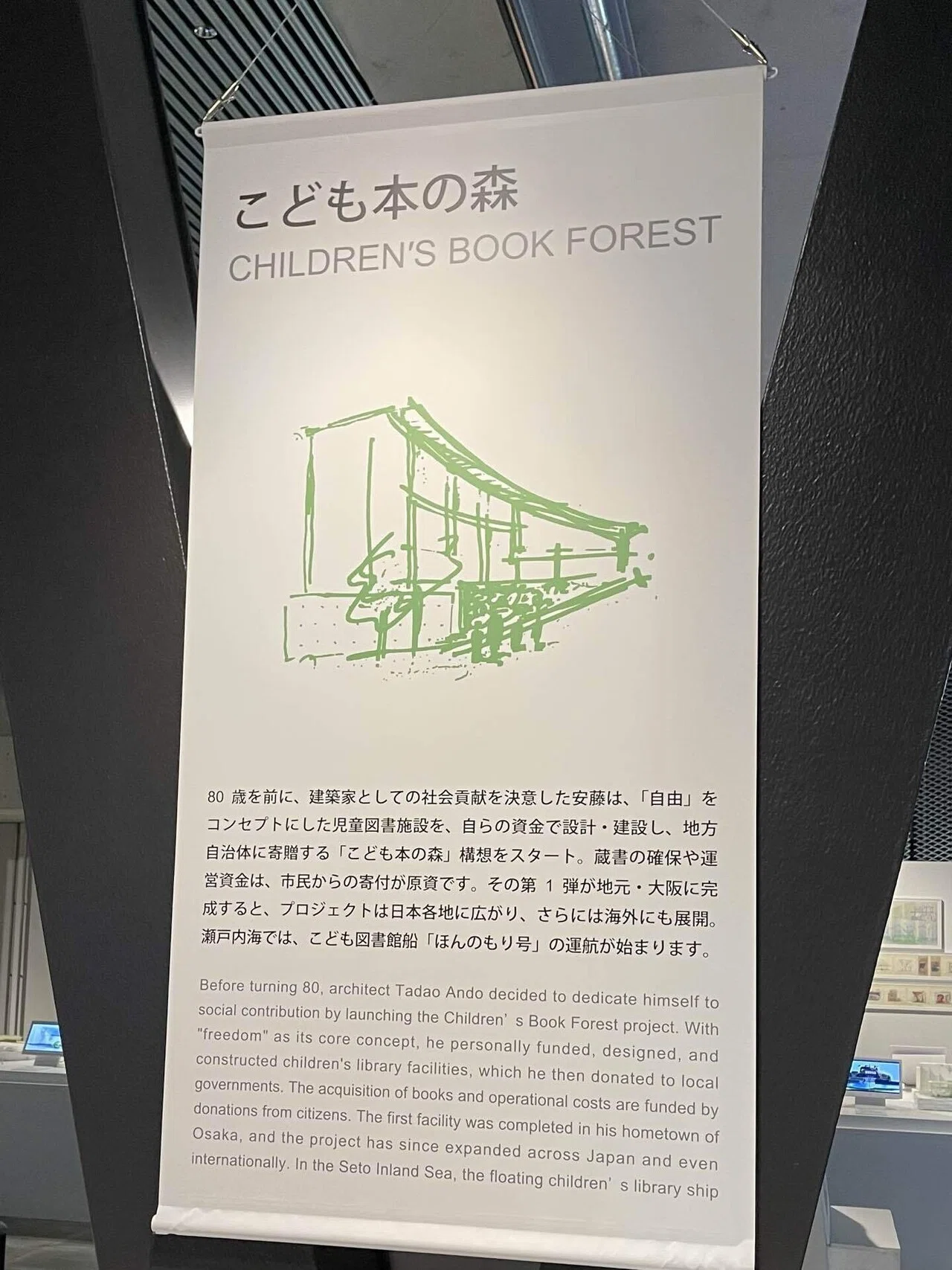 コレクション 安藤忠雄 スケッチ本人サイン入り 大判の和紙に描かれた
