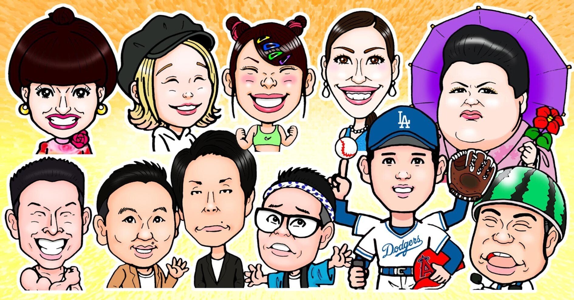 似顔絵の描き方【最近のサンプル3】｜いぬづかてつや