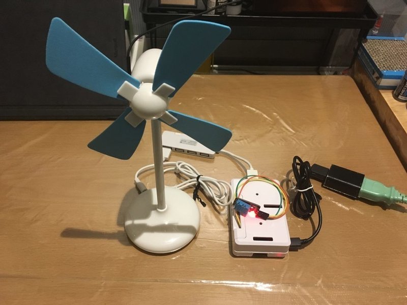平成最後の夏を乗り切るためにraspberry Piで 暑くなったら自動でつく扇風機 を作りました さく1 Note 平成最後の夏を乗り切るためにraspberry Piで 暑くなったら自動でつく扇風機 を作りました さく1 Note