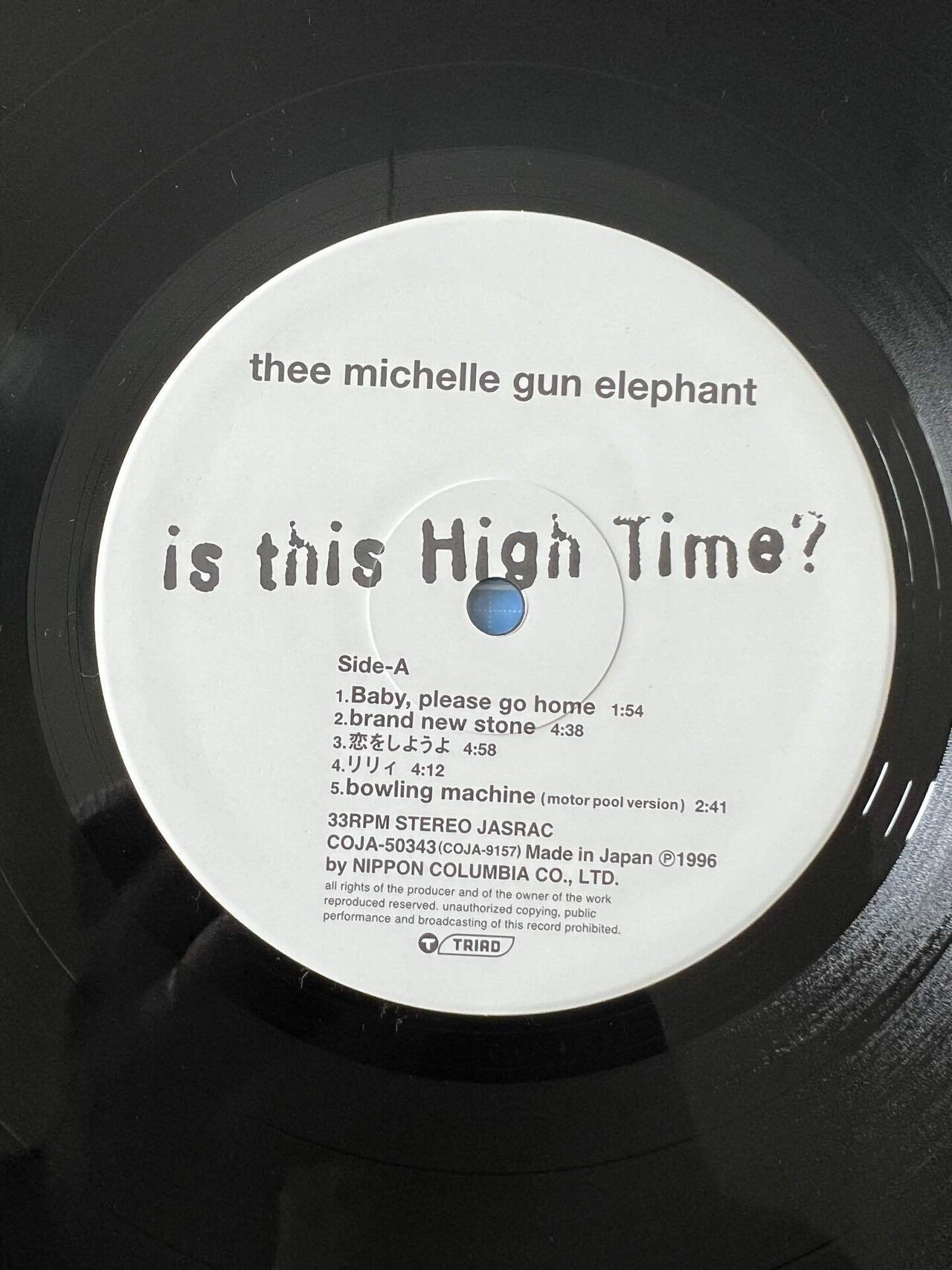is this High Time?/thee michelle gun elephant/ザ・ミッシェル