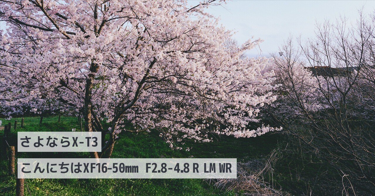さよならX-T3、こんにちはXF16-50mm F2.8-4.8 R LM WR レビュー