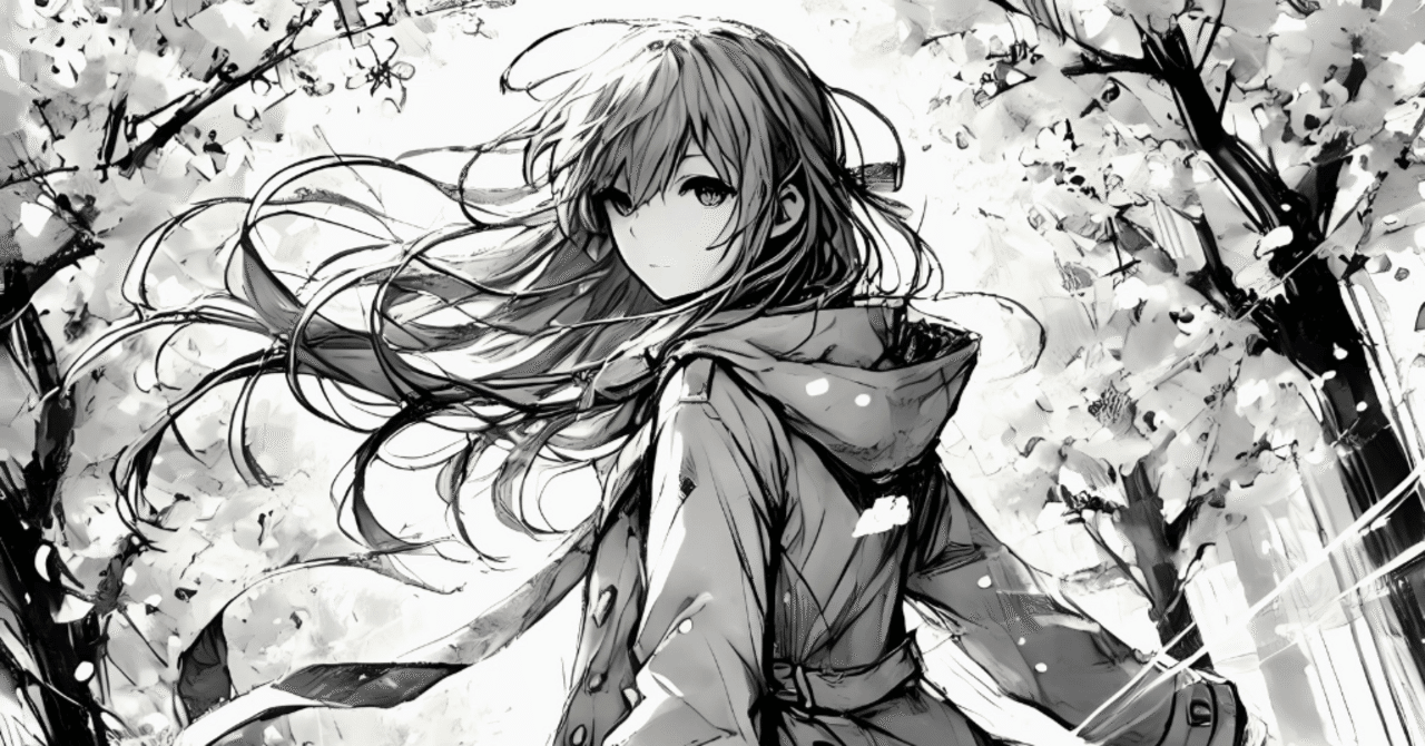 春風に振り返る｜AIイラスト＋嬉しかったこと｜Alpaka