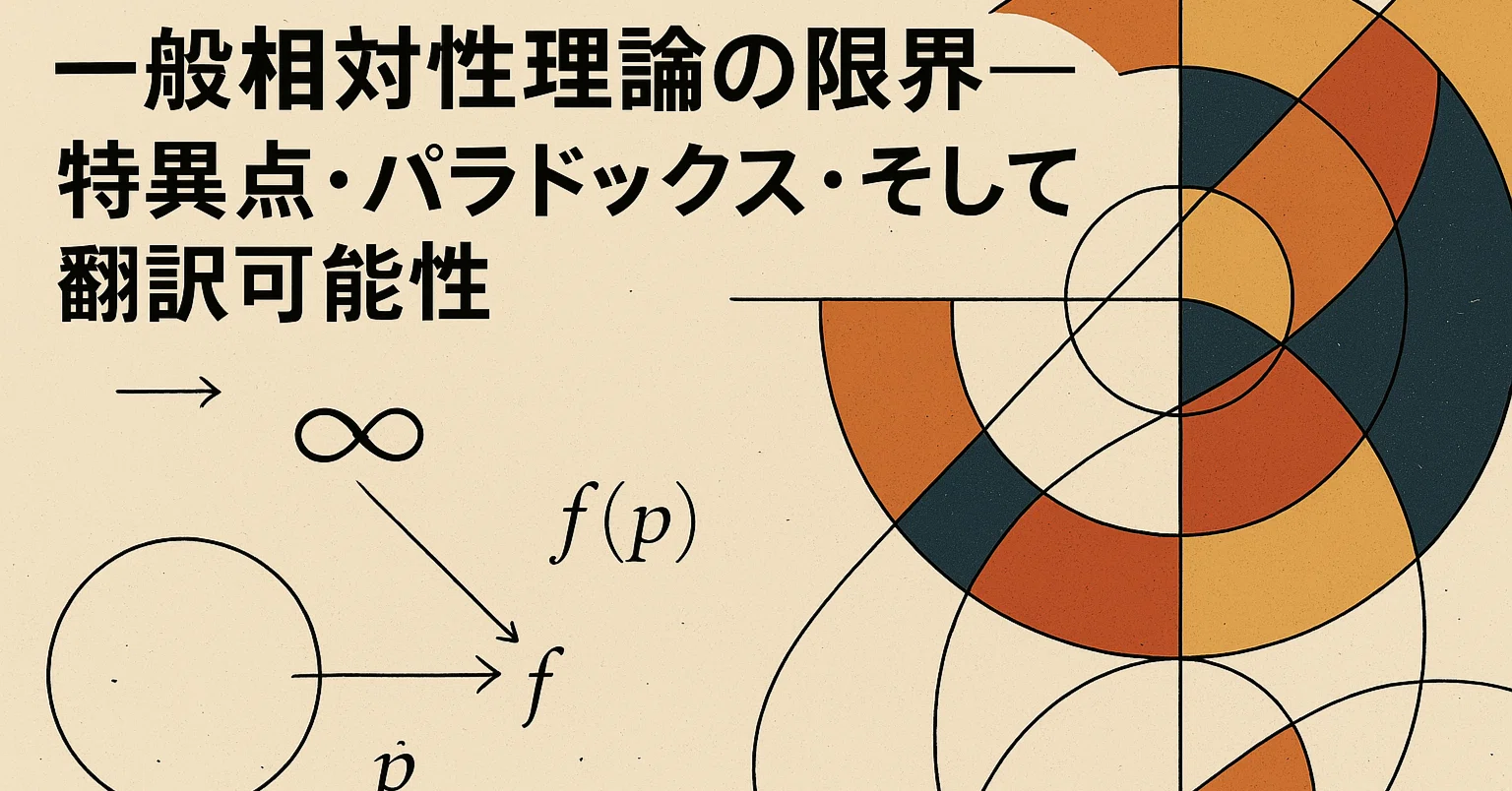 一般相対性理論の限界──特異点・パラドックス・そして翻訳可能性