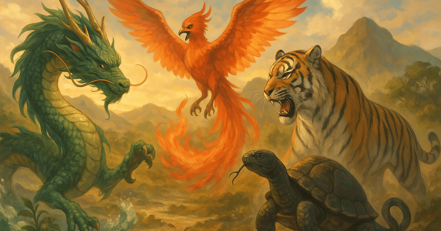 四聖獣のひみつ - 東洋の守護神たちを知ろう｜守屋吉之助🌈Healing artist