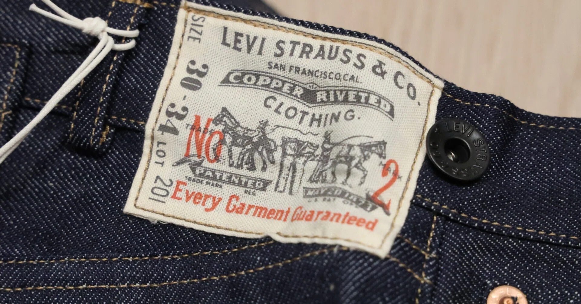 世界限定800着】リーバイス Lot 201 & 213の糊落とし！縮率報告します