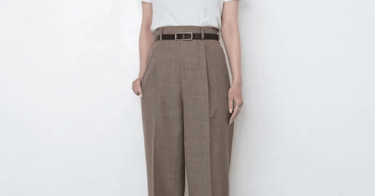 パンツ TROPICAL WOOL KID MOHAIR ONE-TUCK SLACKS AURALEE Tropical Wool Kid Mohair One-tuck Slacks - BROWN