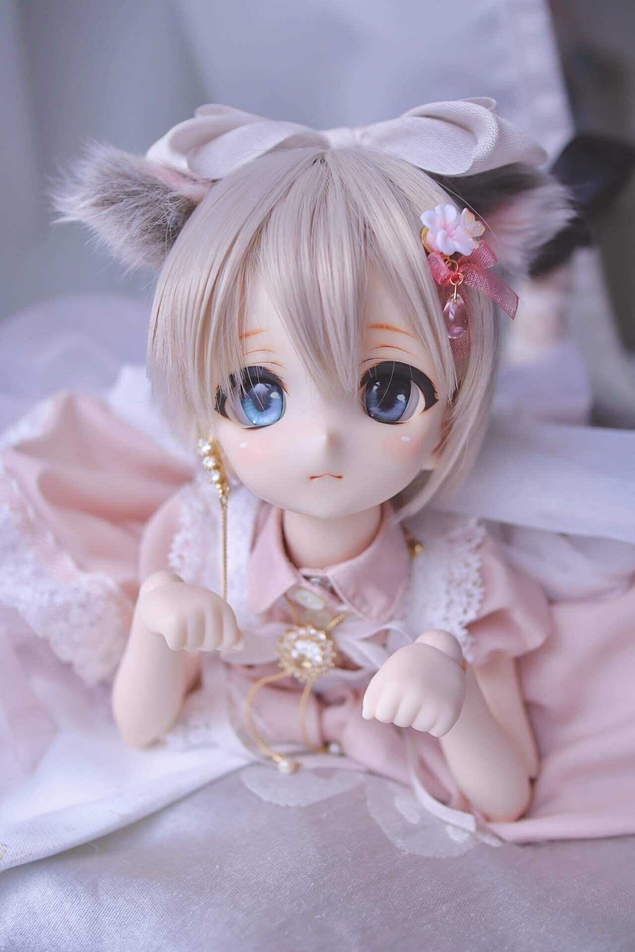 Kさま、専用 ９センチのオデットちゃん　ブルー 11FQ-A04N】フル可動 鬼QP（おにキューピー）Ver.2 OBITSU SHOP