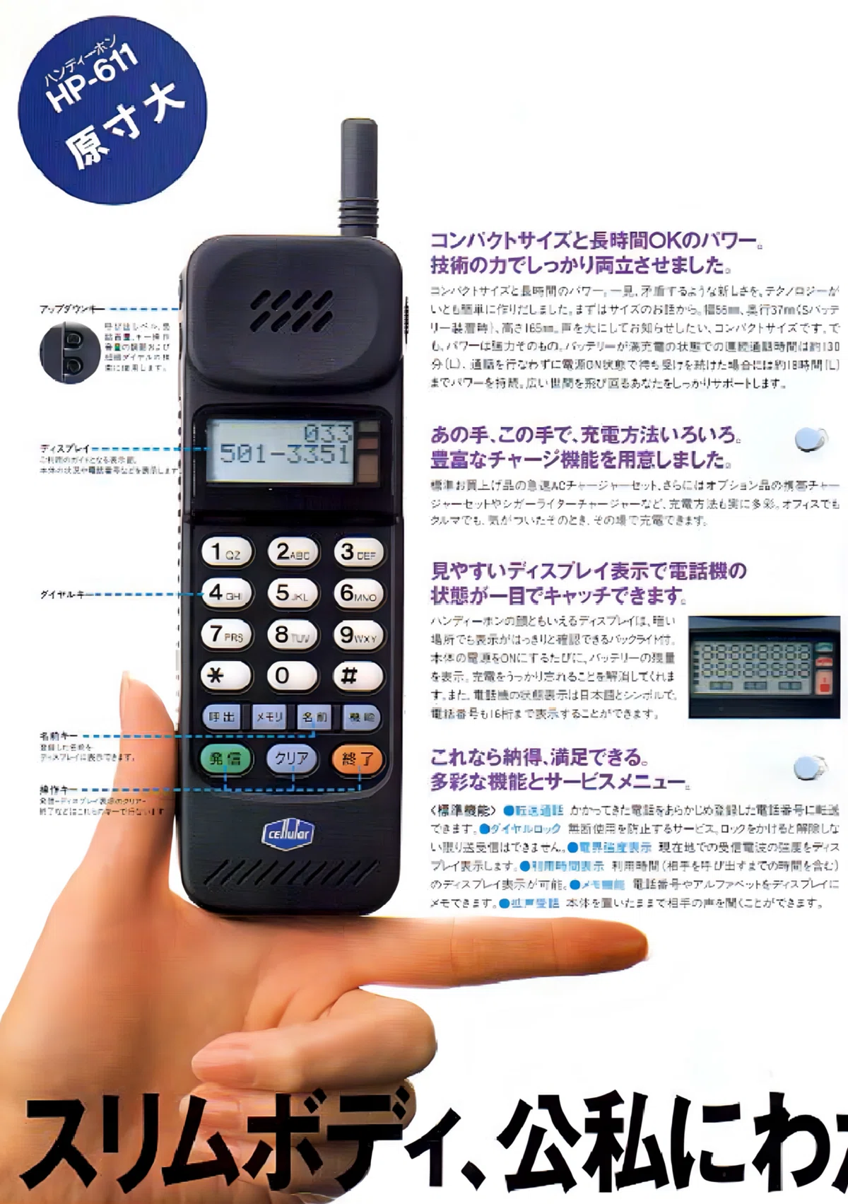 1991年 セルラー の端末カタログ｜docomo