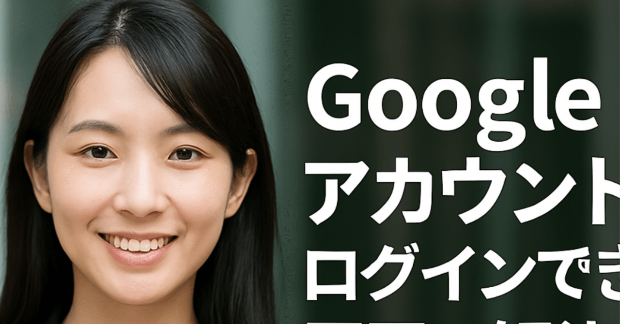 Googleアカウントにログインできないときの原因と解決策【2025年最新】｜東京 AI 研究所