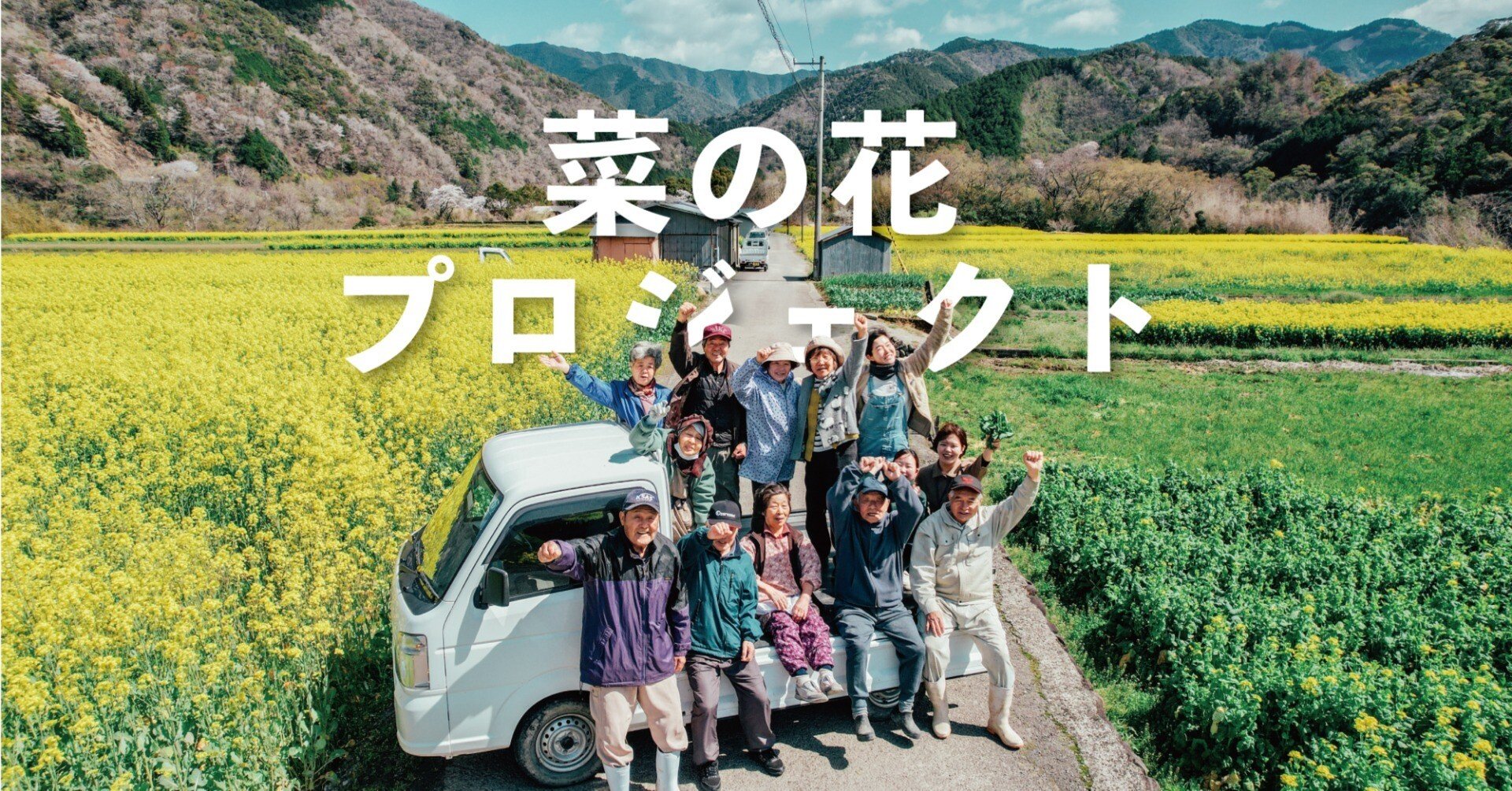 みんなで咲かせた春の絶景。チーム三島で守る、菜の花プロジェクトの