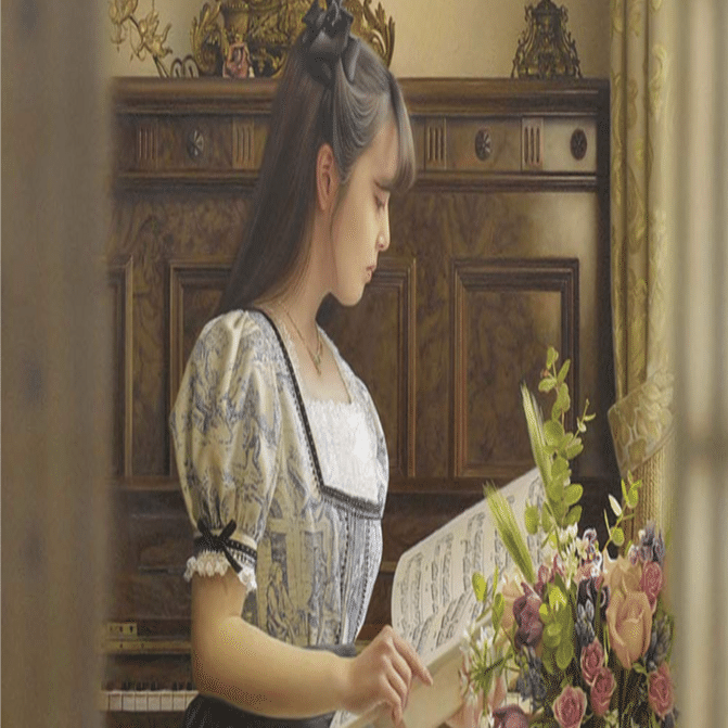 山本美次　油彩　「わすれられた人」額入り 山本大貴】—— 現実を超える細密描写・古典技法と現代感覚の融合——油彩