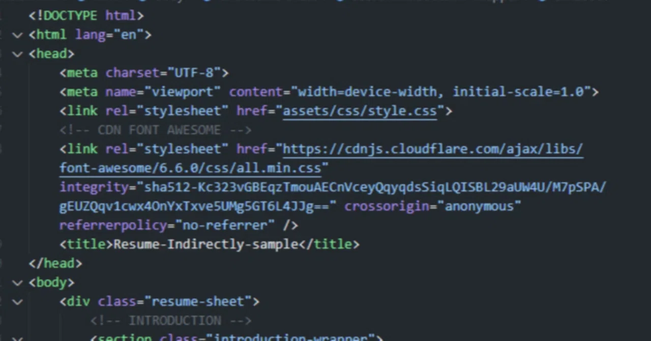 Html St Design with HTML/CSS ⑥Resume-Indirectly-sample|Chill