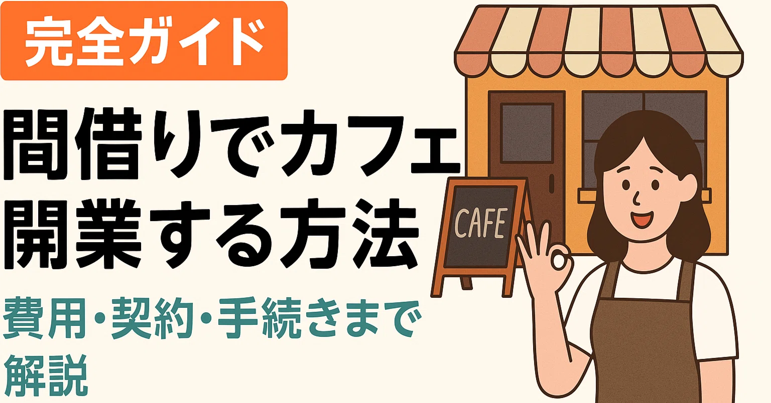 完全ガイド】間借りでカフェ開業する方法｜費用・契約・手続きまで解説 