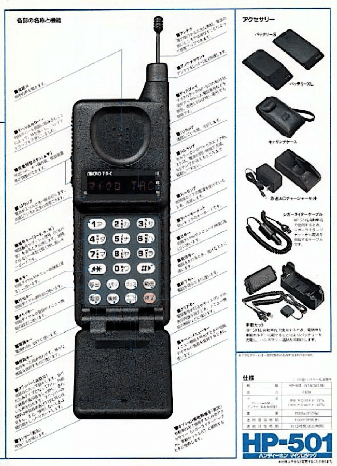 Motorola MicroTAC カタログ｜docomo