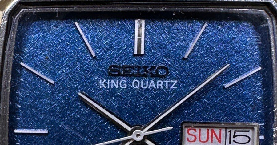 ⌚029】SEIKO キングクオーツ 5855-5000 青｜Crusoe