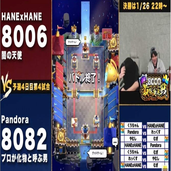 クラロワ | 8000最強決定戦 | (3)予選Day4, 5, 6｜kabutom