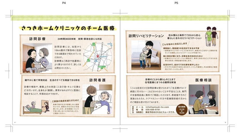 医院パンフレットの作り方 在宅医療クリニックのパンフレット制作でやったこと 考えたこと さつきホームクリニック Note 医院パンフレットの作り方 在宅医療クリニックのパンフレット制作でやったこと 考えたこと さつきホームクリニック Note