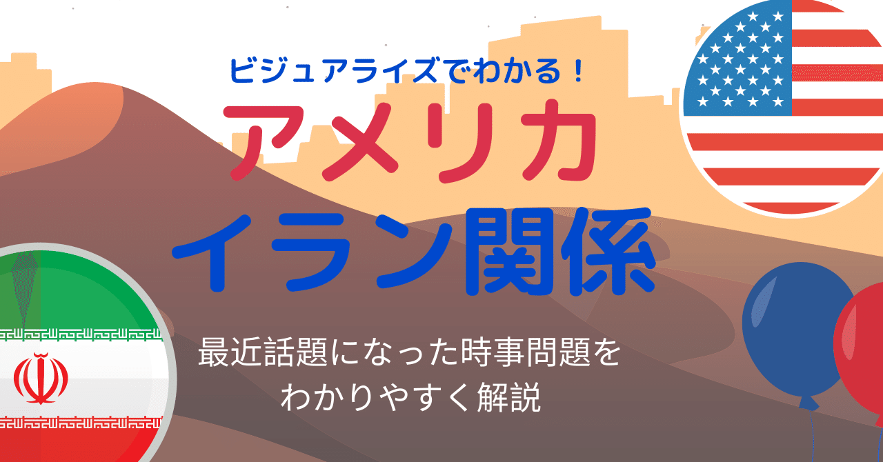 ビジュアルでわかる アメリカ イラン関係ー最近話題になった時事問題をわかりやすく解説ー Npo法人 Mielka Note