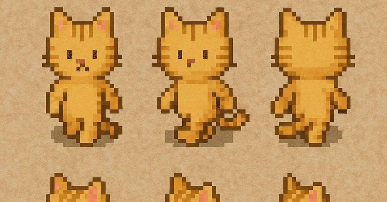 ChatGPTの画像生成でRPGのドット絵キャラチップを作る実験