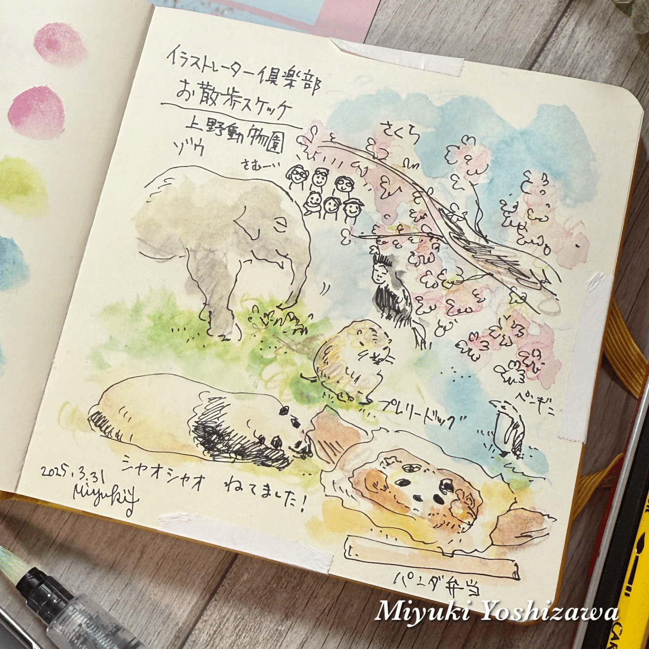 動物園スケッチ｜吉沢深雪