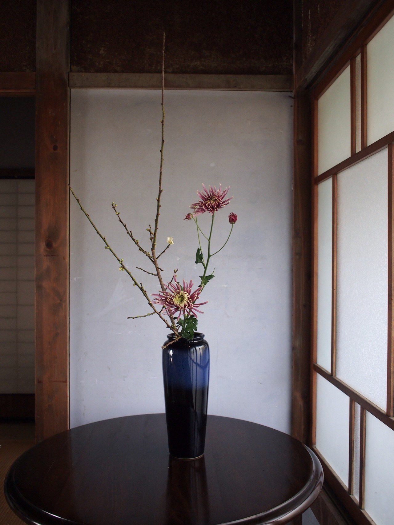 梅と菊の生け花 新井 麻友 Note