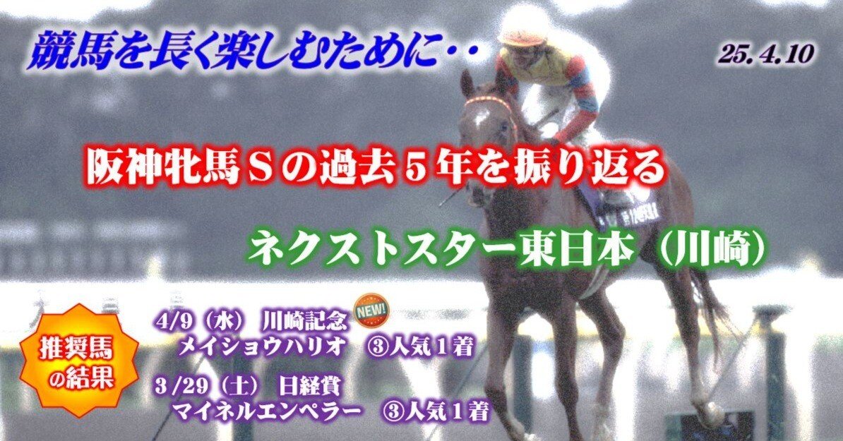 阪神牝馬Sの過去5年を振り返る ネクストスター東日本 阪神牝馬Sの過去5年を振り返る ネクストスター東日本