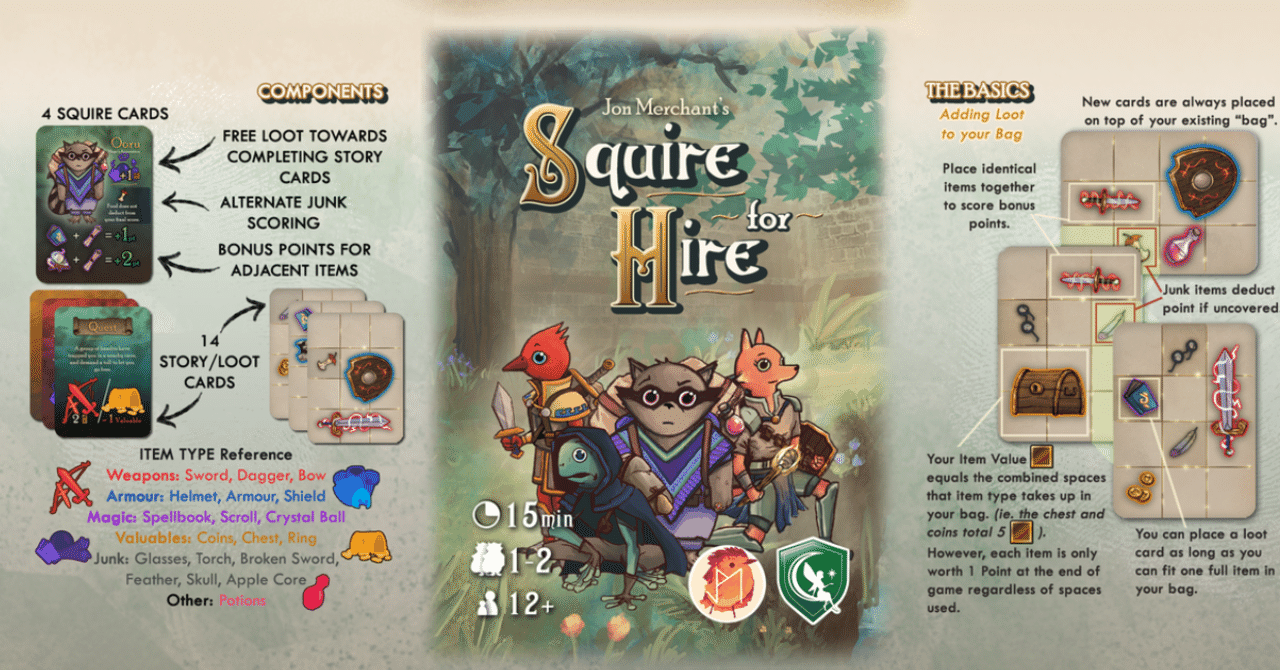 Squire For Hireのルール和訳 Gelmanjp Note Squire For Hireのルール和訳 Gelmanjp Note