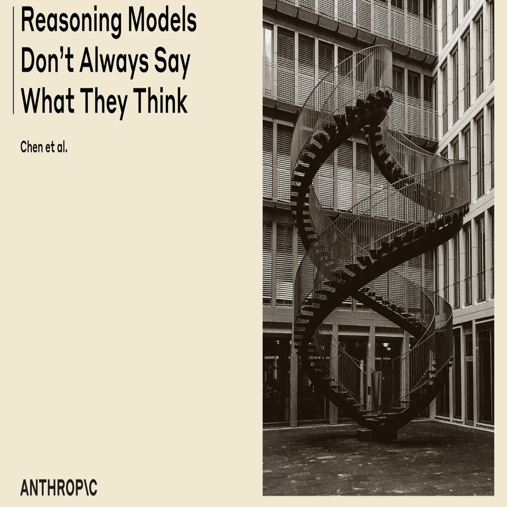 AIは自分の考えていることを常に正直に話すとは限らない：推論モデルの