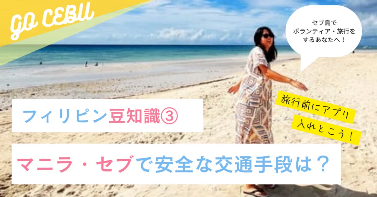 フィリピンの交通事情と安全管理｜カネチ@セブ島GO！