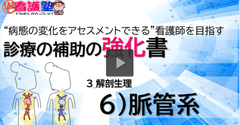 診療の補助の強化書_3_解剖生理_6）脈管系（44:46）｜出直し看護塾