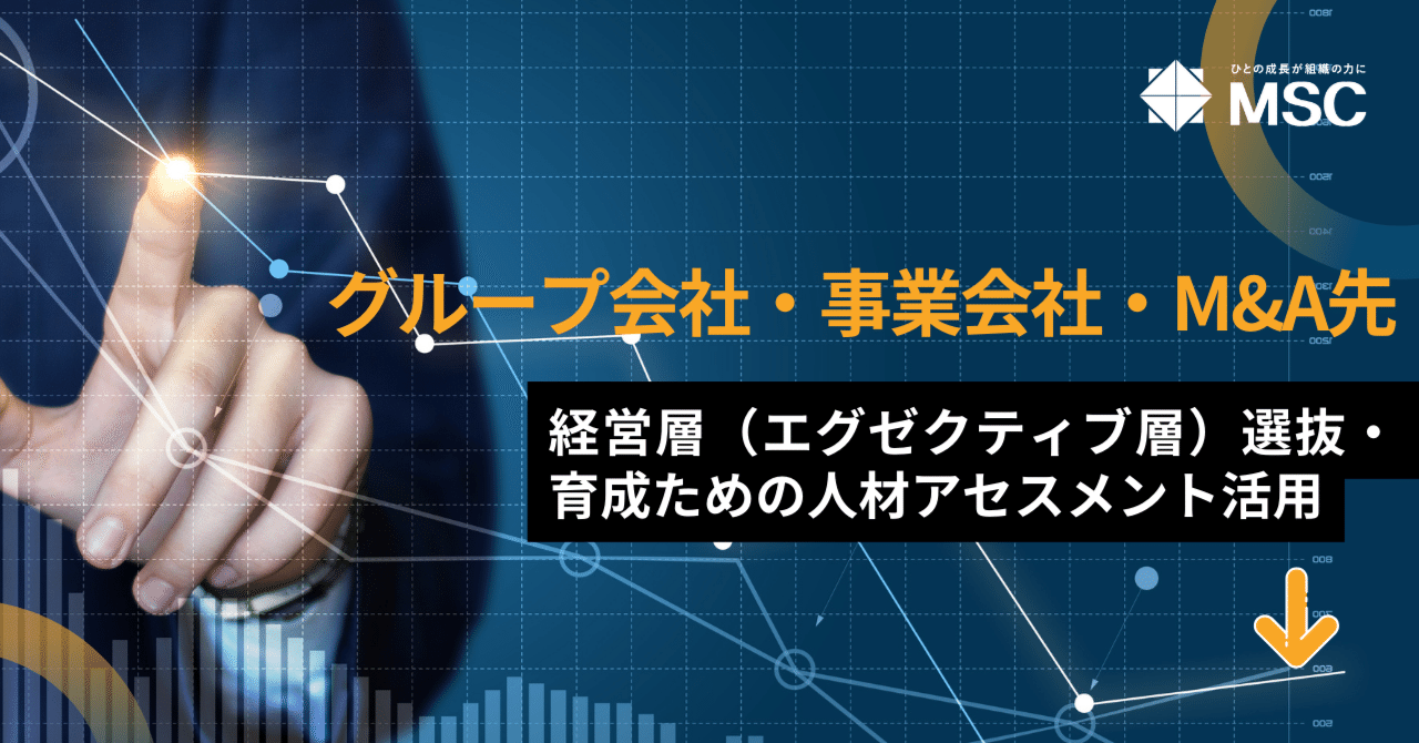 グループ会社・事業会社・M&A先向け経営層人材選抜・育成ための人材