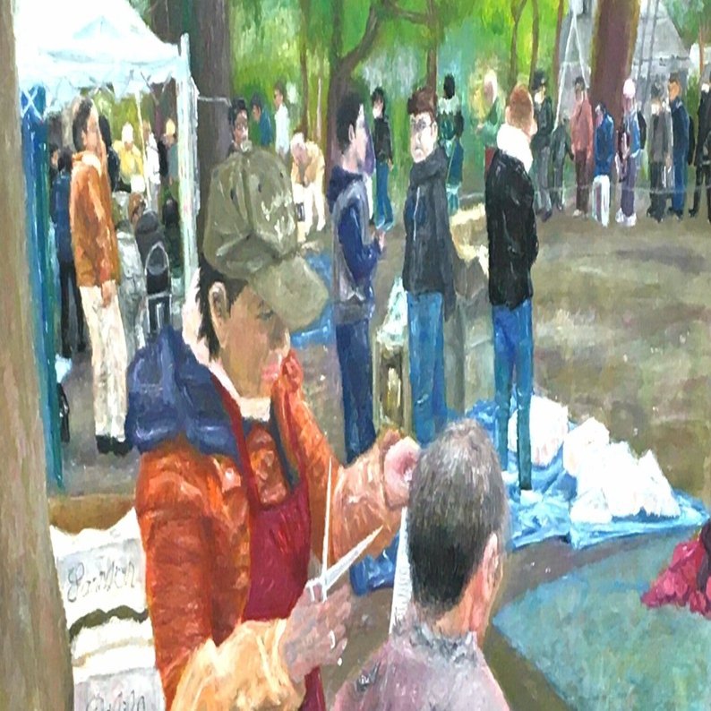 ニケリオン】震災後13枚目の絵画 (F100号)を描いた時の感想