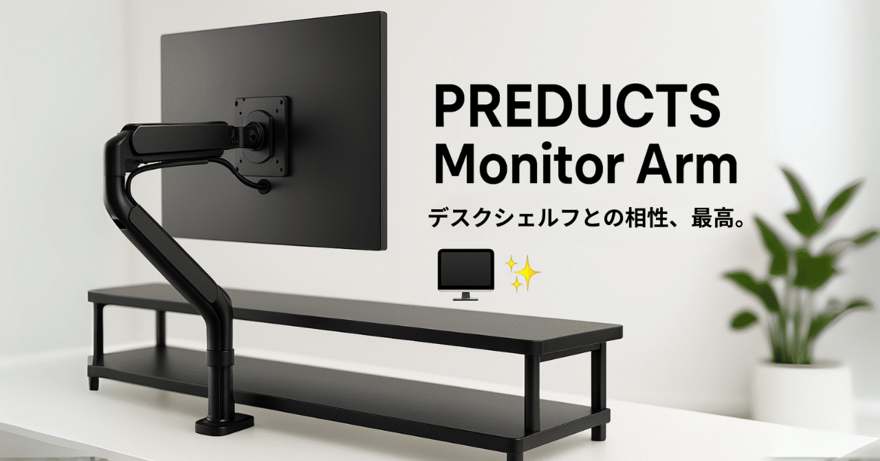 PREDUCTS Monitor Arm ブラック PREDUCTS Monitor Arm