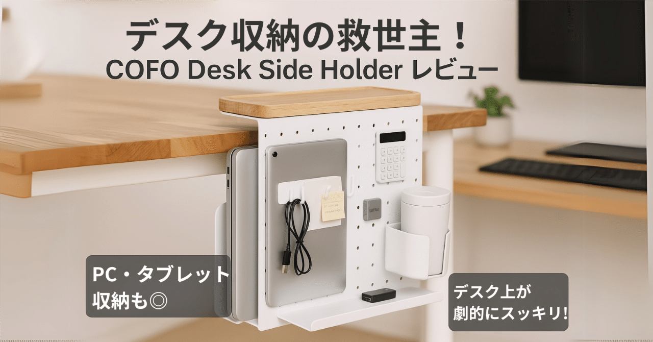 🏠 デスク収納の救世主！COFO Desk Side Holderレビュー 🏠｜りょー