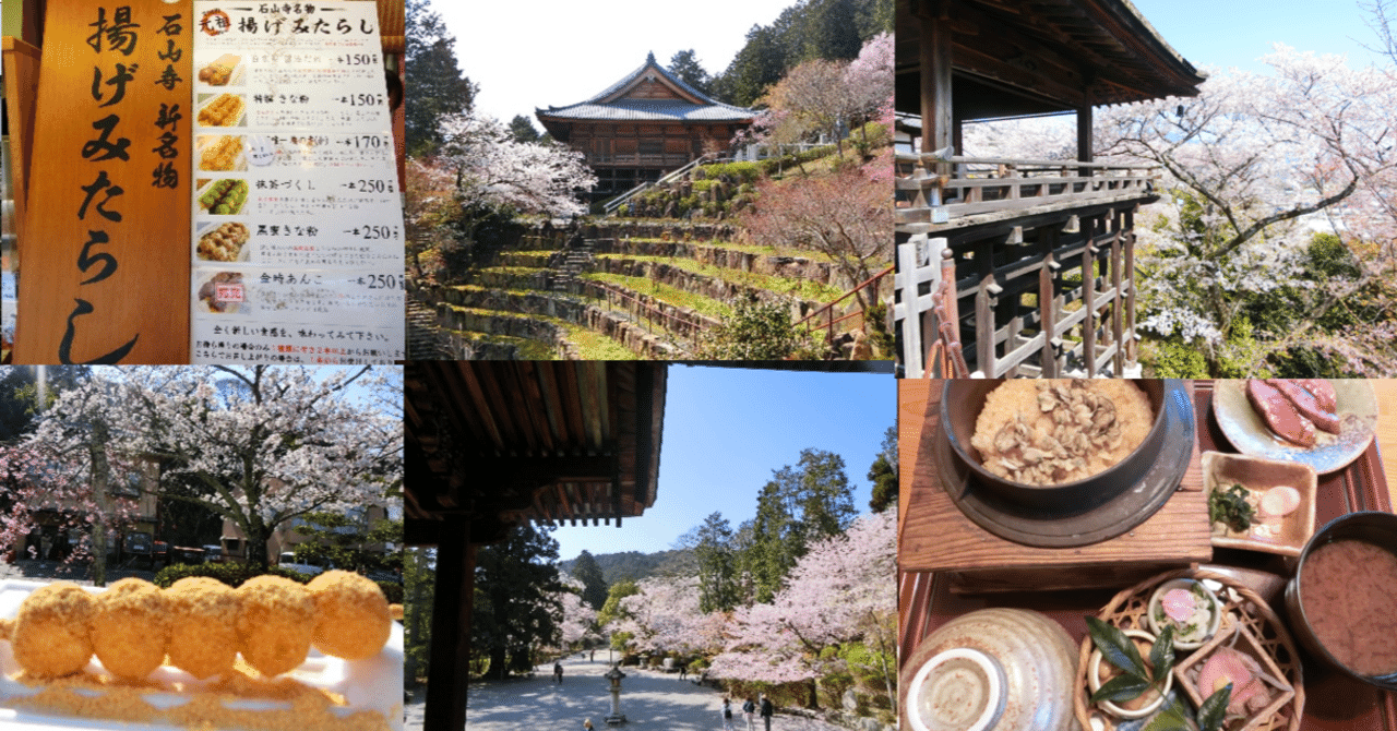 🌸桜だ🌸花見🌸「石山寺/三井寺」揚げもみじ/2025年4月【写真感