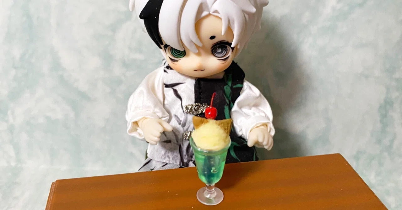 1/12スケールの王道猫耳クリームソーダを作る｜nyapoona