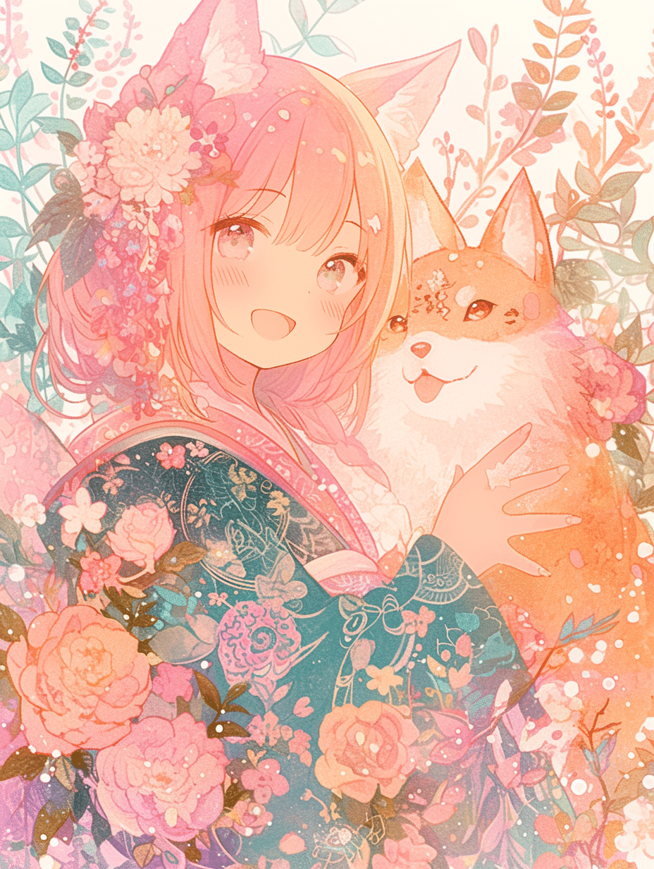 手描きイラストカラーインクA3七瀬葵