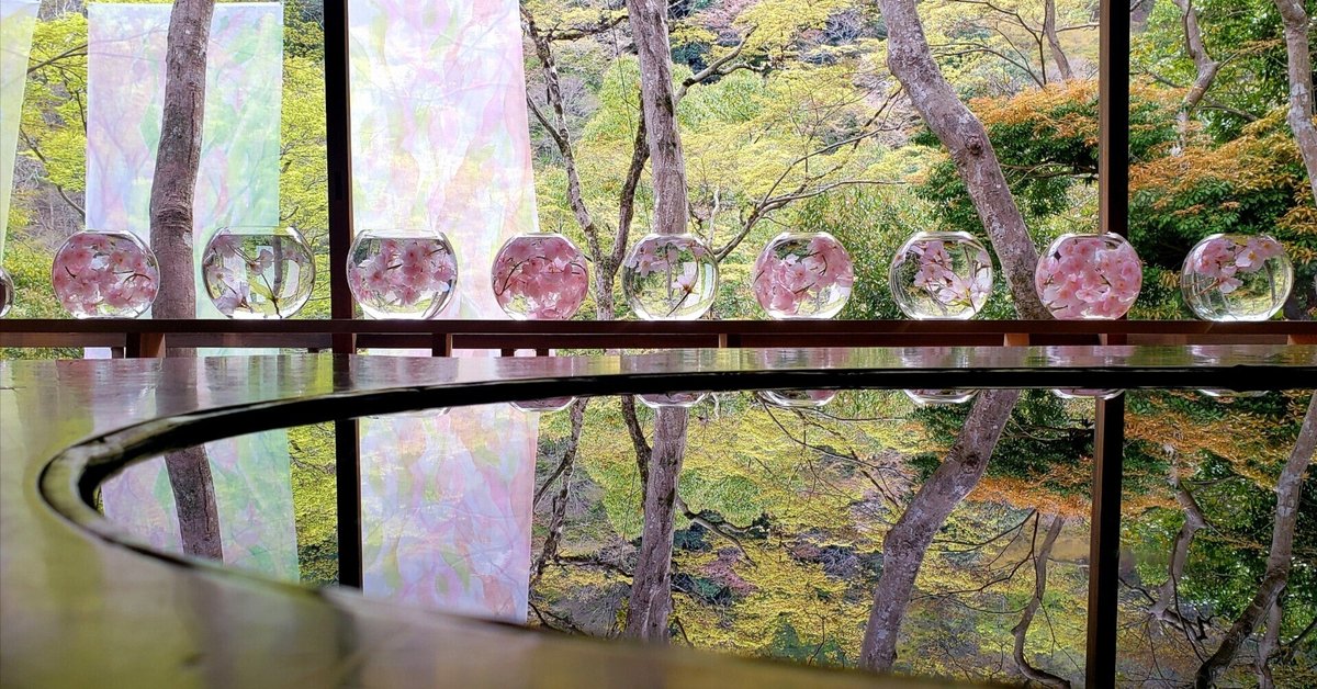 嵐電 桜の木 水彩画